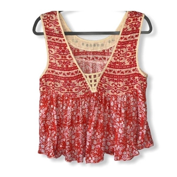 Free People Tops - Free People Lucky Coin Linen Blend Tank Size Small​​​​​​​​​​​​​​​​​​​​​​​​​​​​
